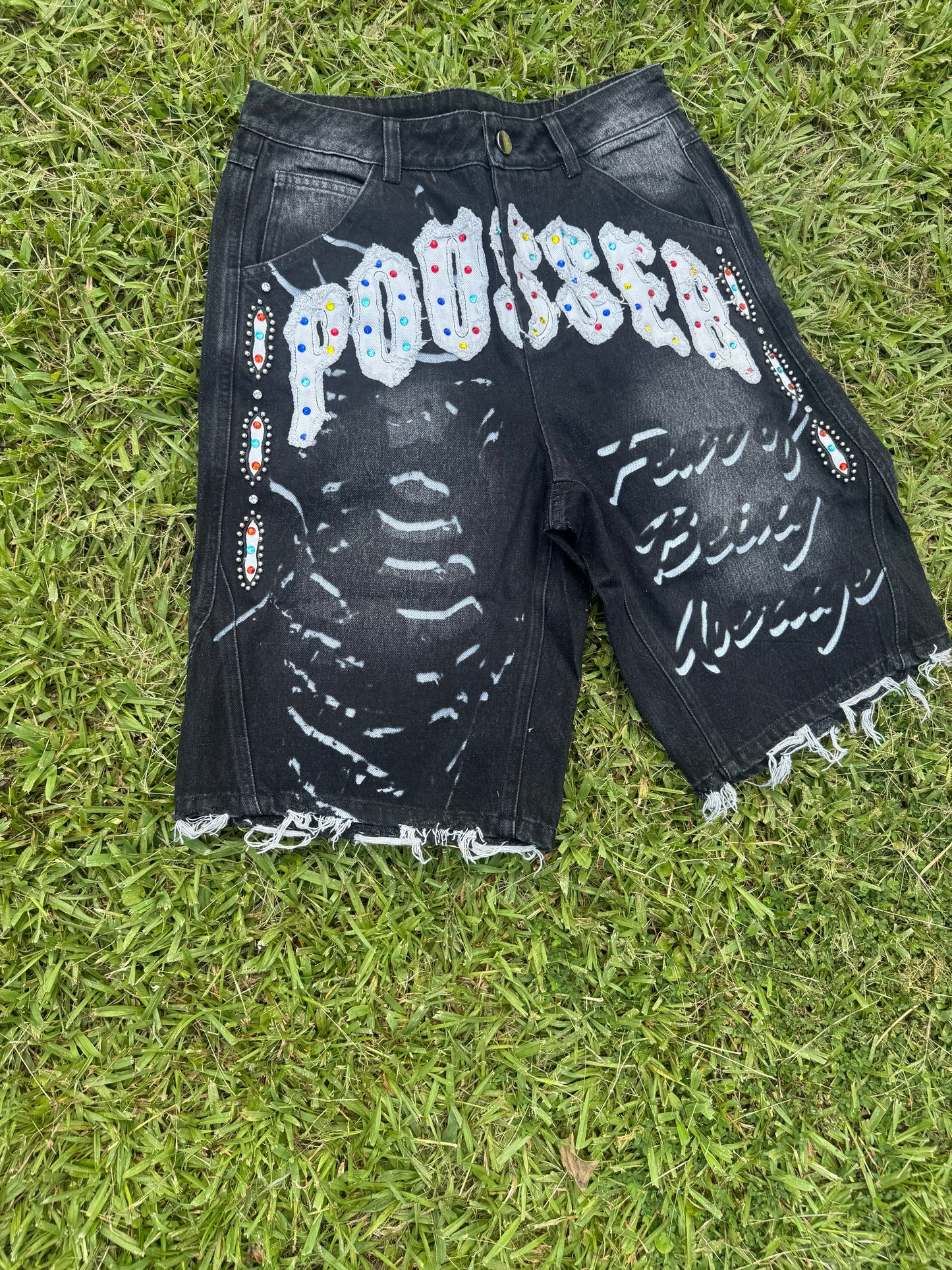 “Fear Of Being AVERAGE” Jean Shorts