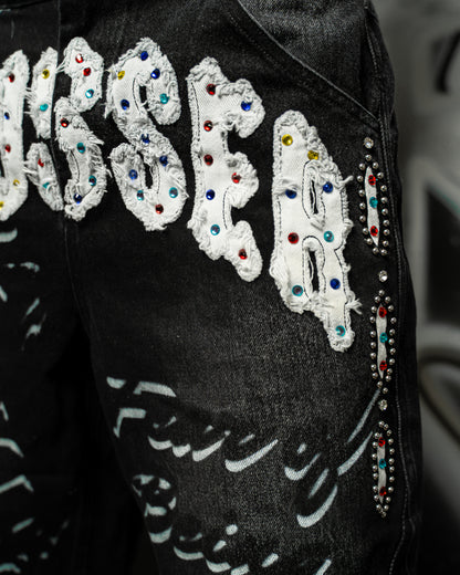 “Fear Of Being AVERAGE” Jean Shorts